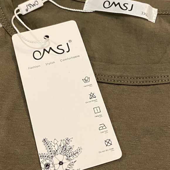 Long sleeve army green shirt - Picture 4 of 5